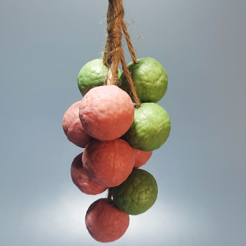 Lychee Handmade Soap, Whole Fruit Artificial Bath Soap Ornaments, Souvenirs, Cold-Ground Soap