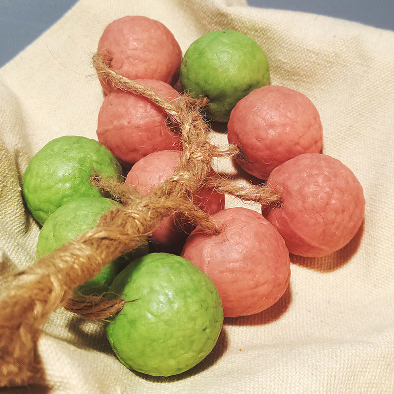 Lychee Handmade Soap, Whole Fruit Artificial Bath Soap Ornaments, Souvenirs, Cold-Ground Soap