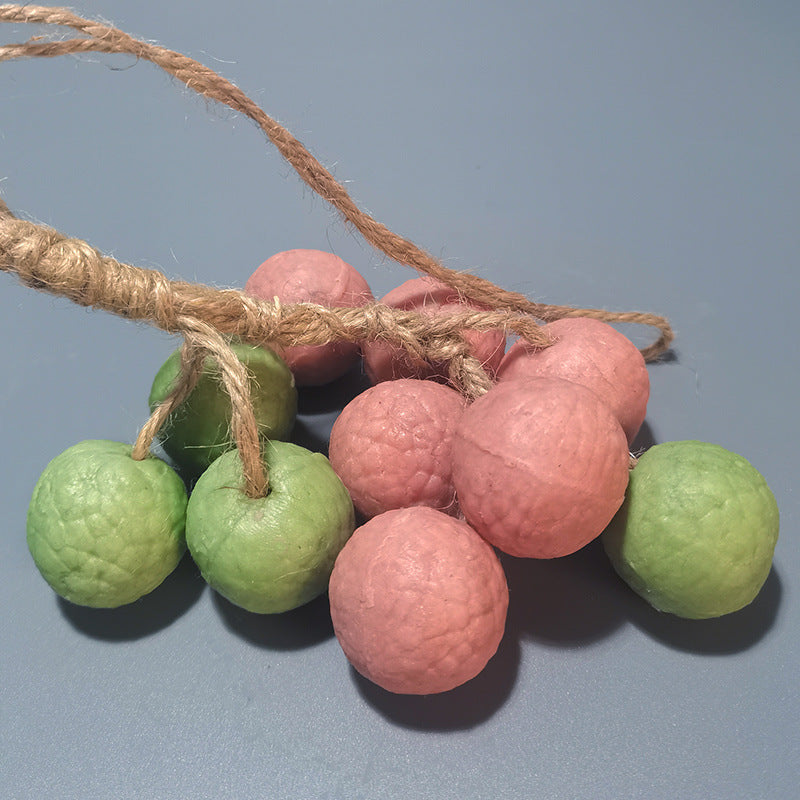 Lychee Handmade Soap, Whole Fruit Artificial Bath Soap Ornaments, Souvenirs, Cold-Ground Soap